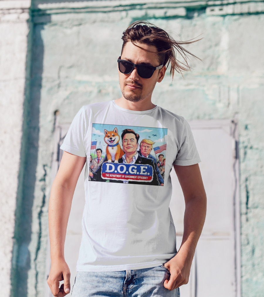 Doge Elon Trump D.O.G.E The Department Of Government Efficiency Patriotic T-Shirt
