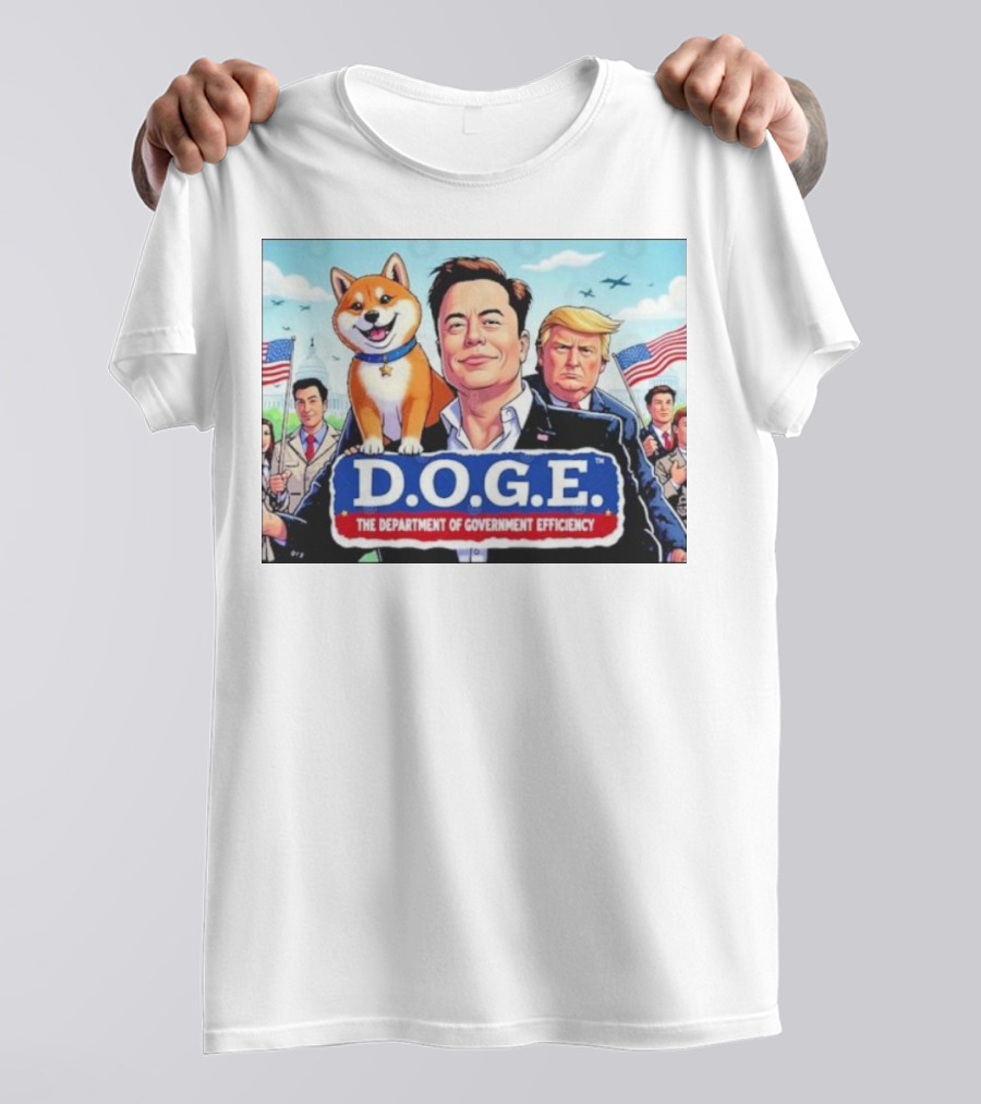 Doge Elon Trump D.O.G.E The Department Of Government Efficiency Patriotic T-Shirt