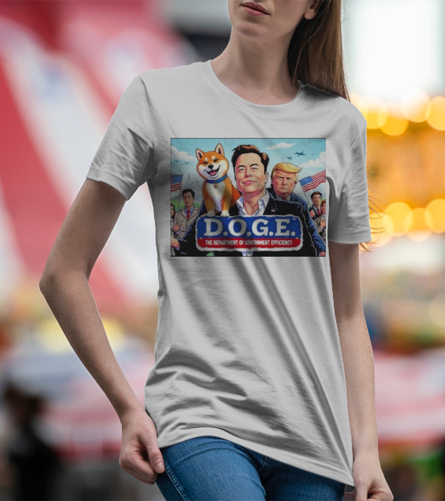 Doge Elon Trump D.O.G.E The Department Of Government Efficiency Patriotic T-Shirt
