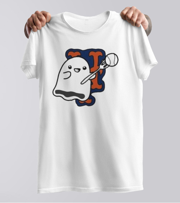 Lets Go New York Mets Baby Ghost Halloween MLB T-Shirt