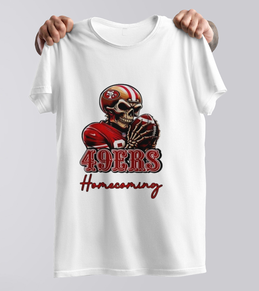 San Francisco 49ers Skull Homecoming Football T-Shirt