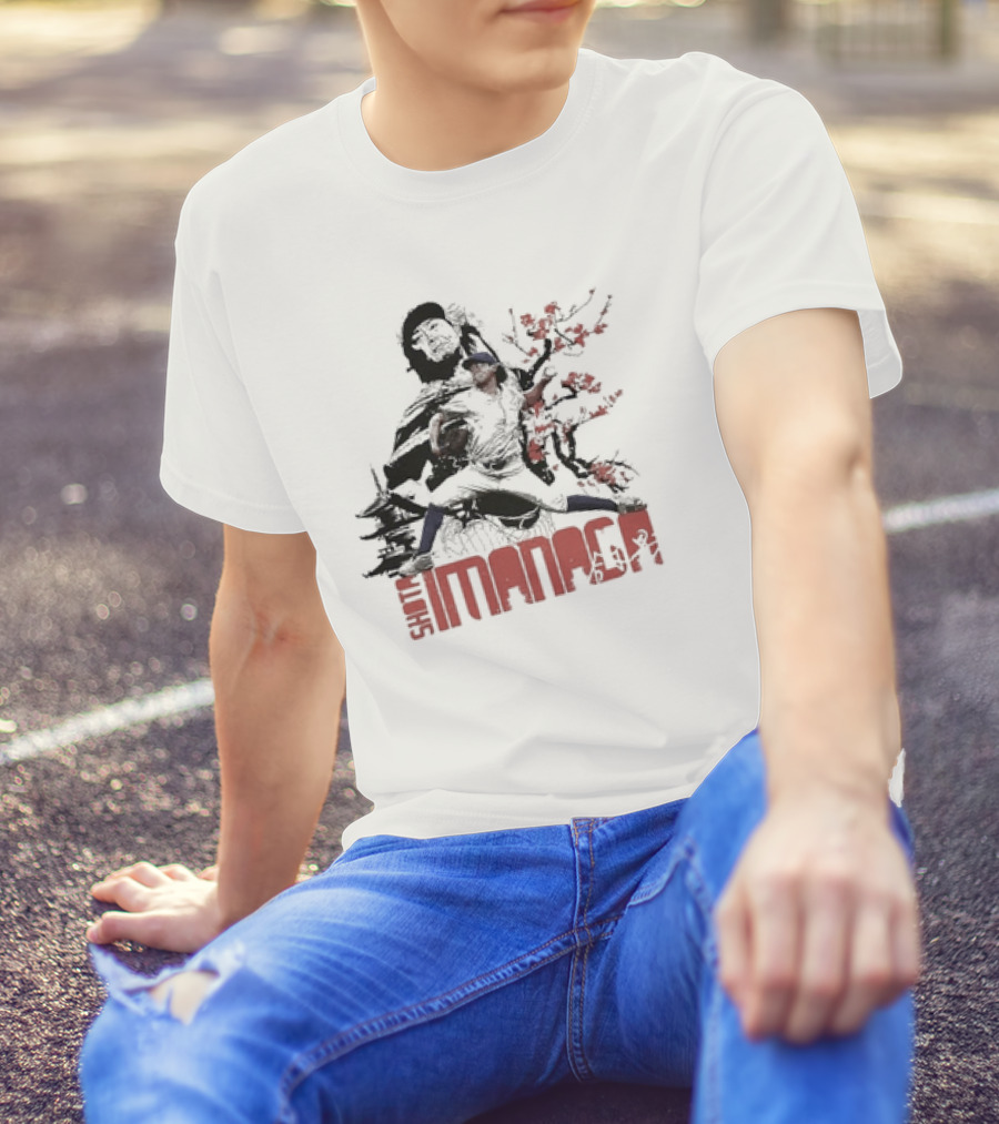 Shota Imanaga Chicago Cubs Cherry Blossom Pitcher With Pagoda And Warrior T-Shirt