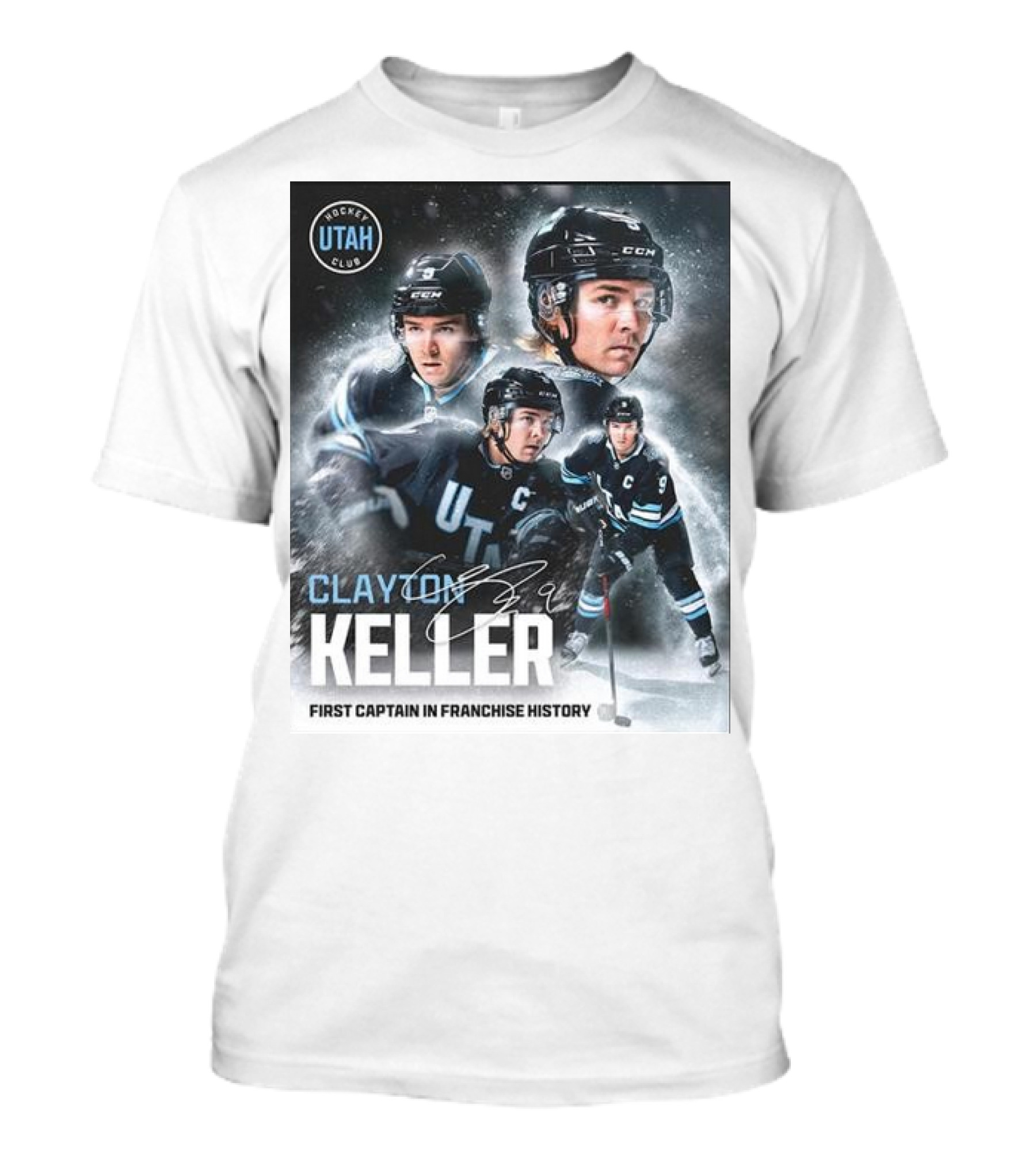 Utah Hockey Clayton Keller First Captain In Franchise History T-Shirt