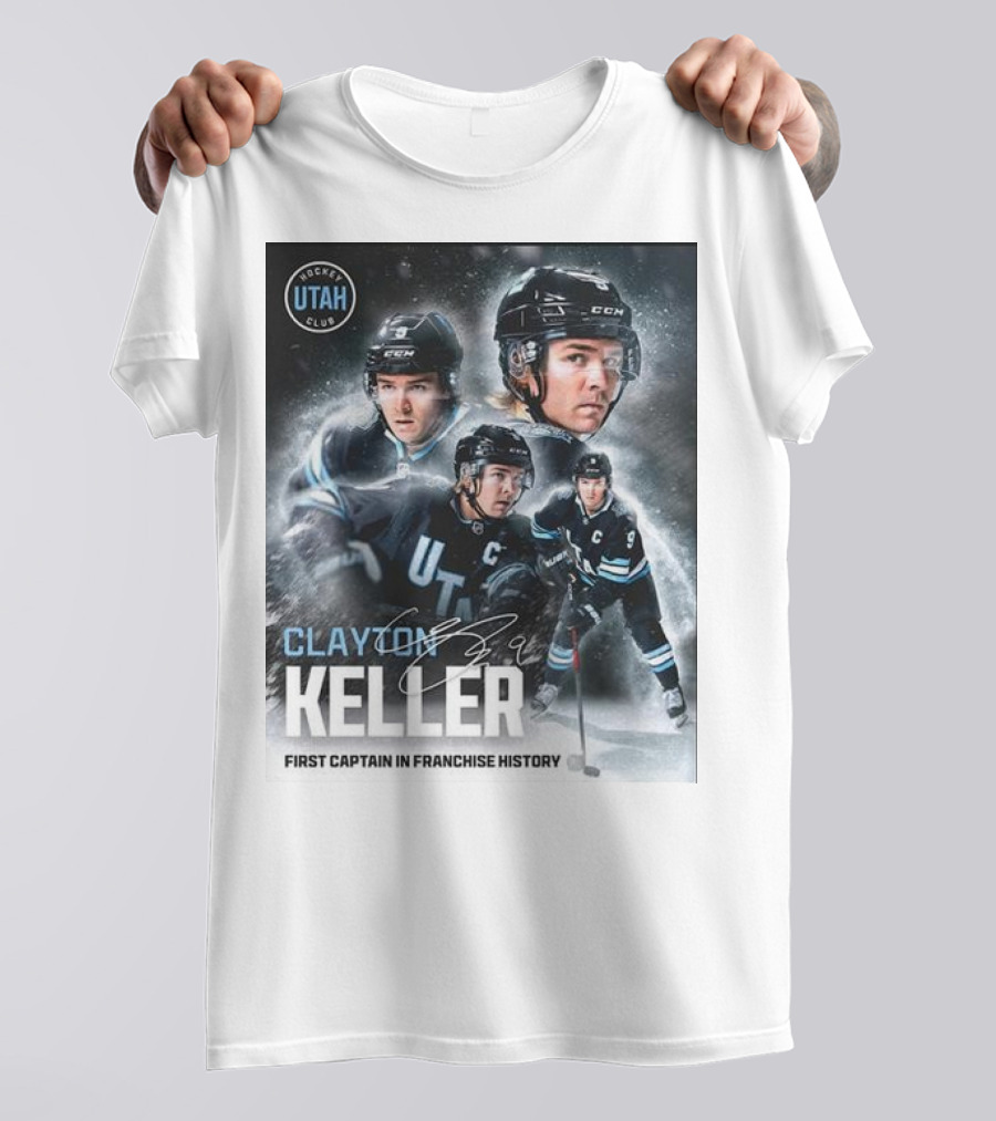 Utah Hockey Clayton Keller First Captain In Franchise History T-Shirt