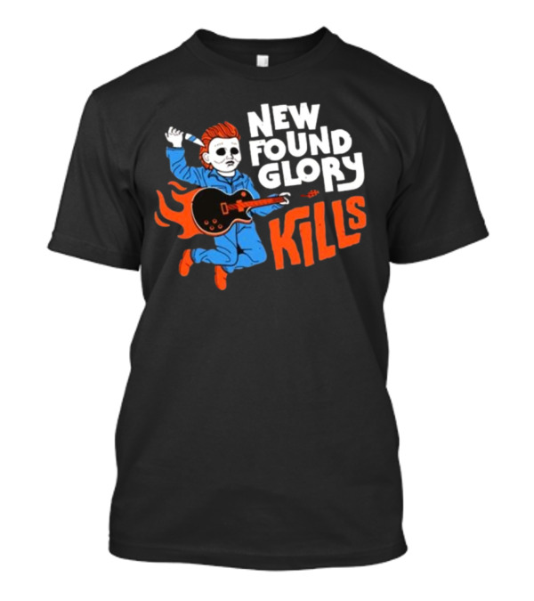 New Found Glory Kills 2024 Halloween Parody Michael Myers Playing Guitar T-Shirt
