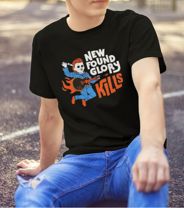New Found Glory Kills 2024 Halloween Parody Michael Myers Playing Guitar T-Shirt