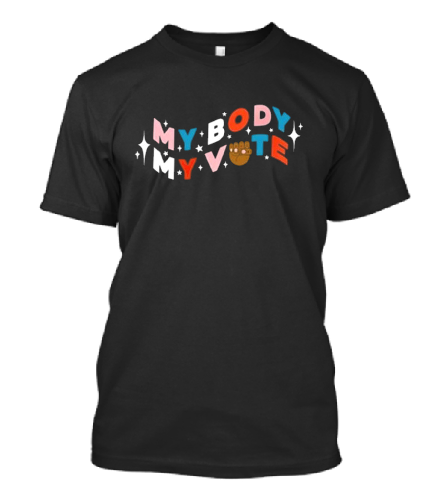 My Body My Vote Kim Gordon Sparkling Letters And Paw T-Shirt