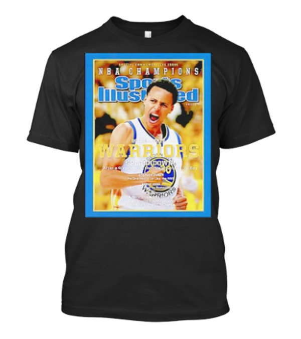 NBA Champions Stephen Curry Warriors Sports Illustrated T-Shirt