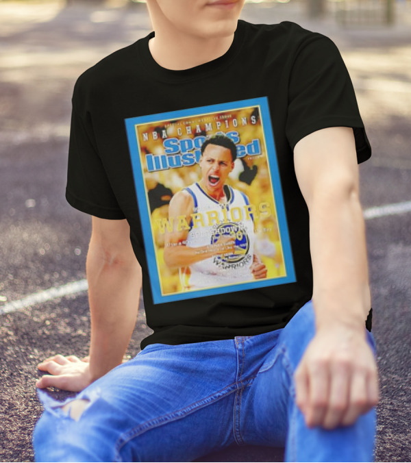 NBA Champions Stephen Curry Warriors Sports Illustrated T-Shirt