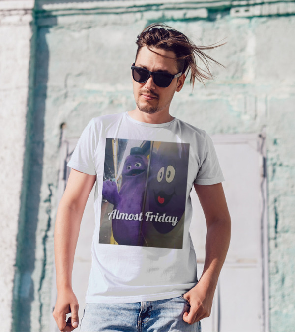 Grimace Almost Friday Subway Scene T-Shirt
