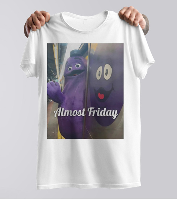 Grimace Almost Friday Subway Scene T-Shirt