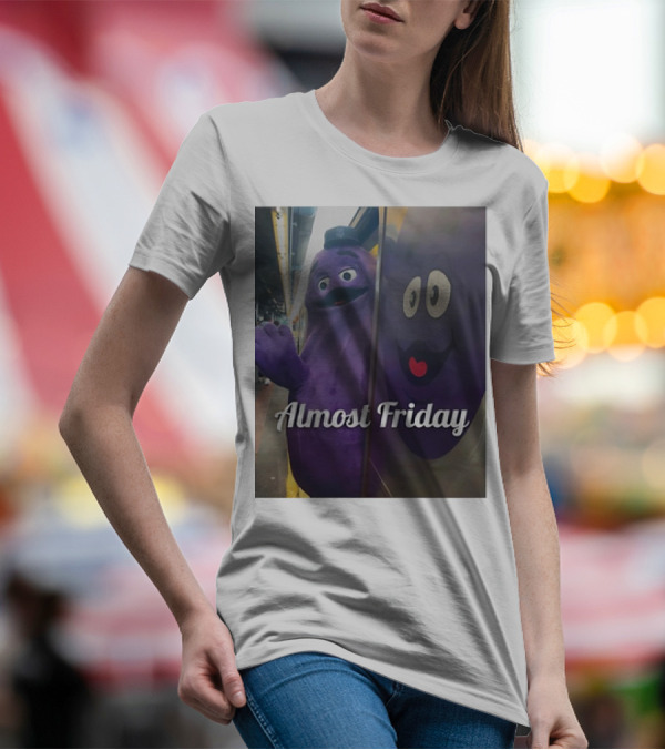 Grimace Almost Friday Subway Scene T-Shirt