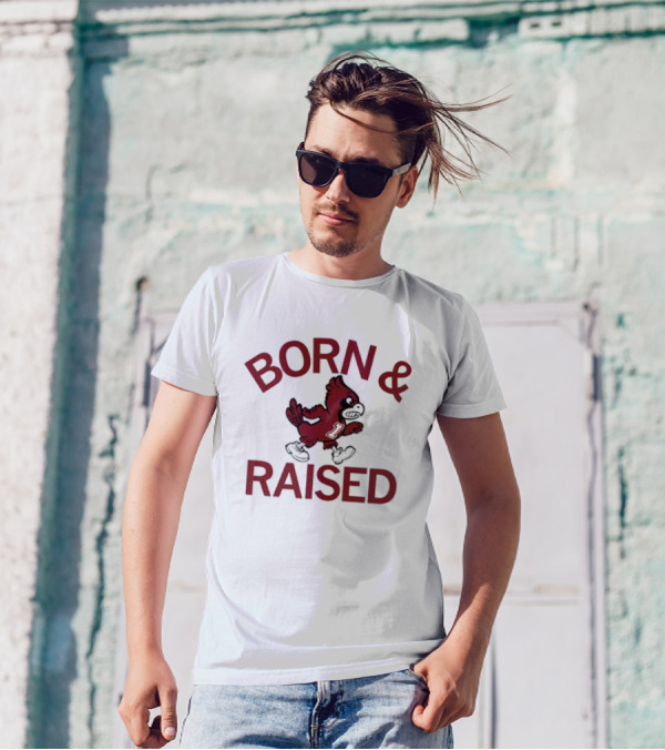 Born And Raised Iowa State Cyclones Vintage T-Shirt