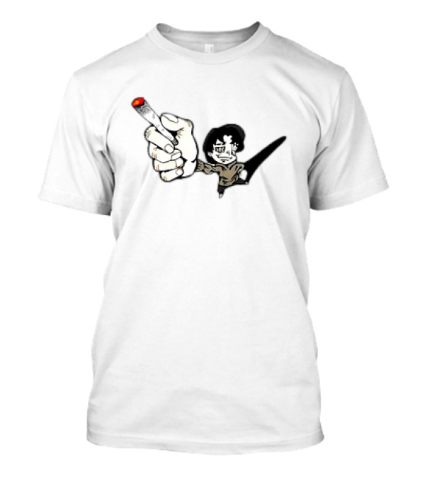 Rav Left-Handed Cigarette Keep The Change Tour Cartoon Hand Drawing T-Shirt