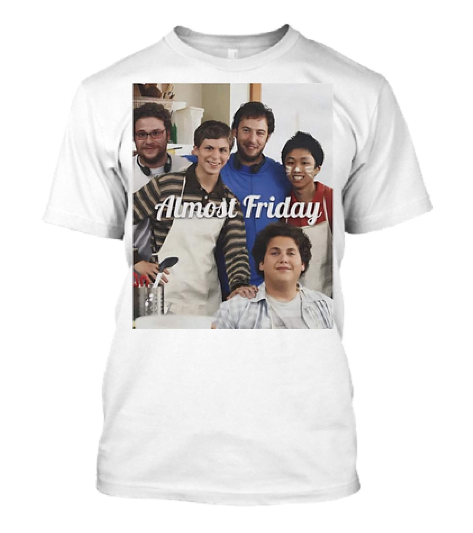 Superbad Almost Friday Kitchen Group Photo T-Shirt