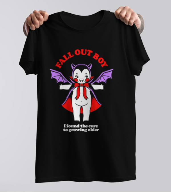 Fall Out Boy I Found The Cure To Growing Older Halloween Vampire T-Shirt