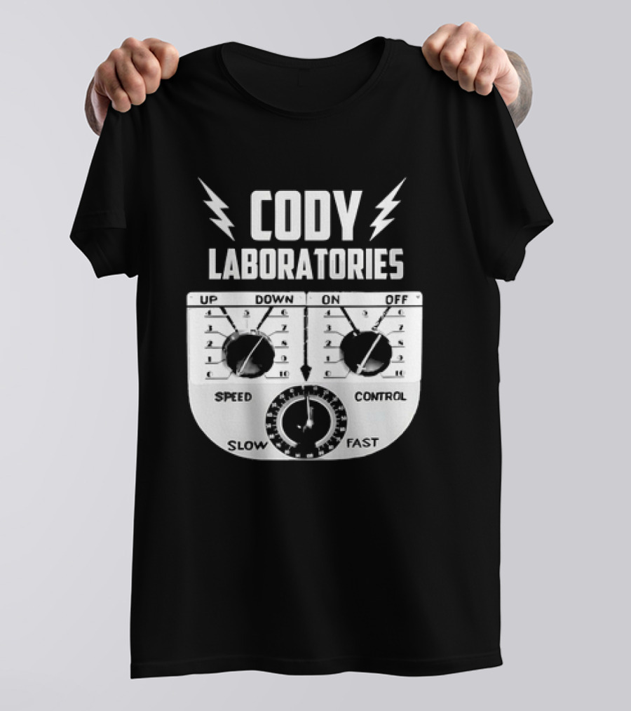 Cody Laboratories Speed Control Up Down On Off Slow Fast T-Shirt