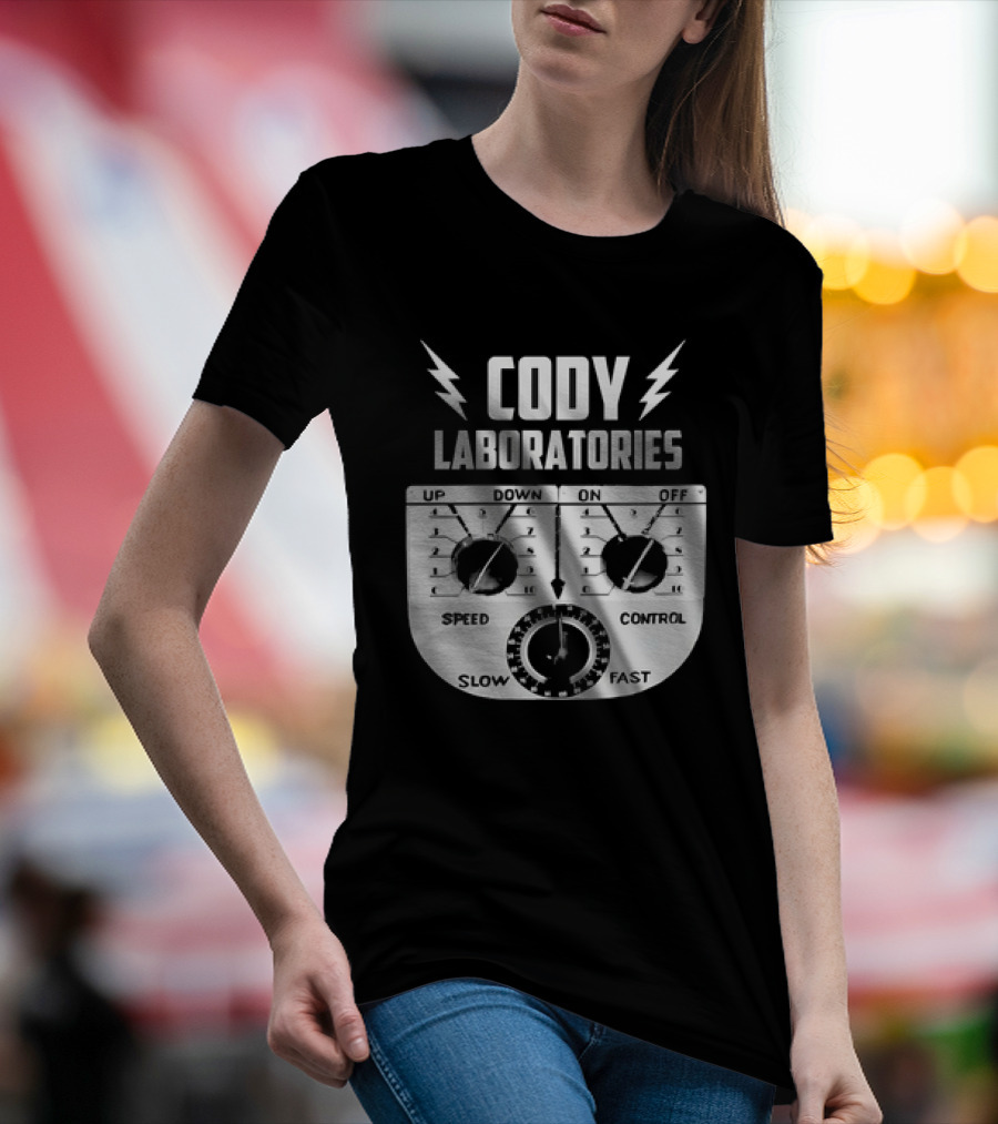 Cody Laboratories Speed Control Up Down On Off Slow Fast T-Shirt