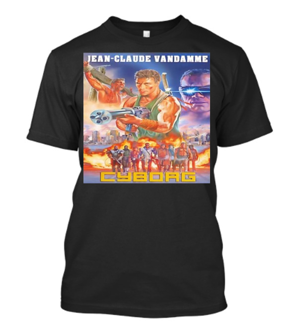 Jean Claude Van Damme Cyborg Movie Poster Action Sci-Fi Film T-Shirt