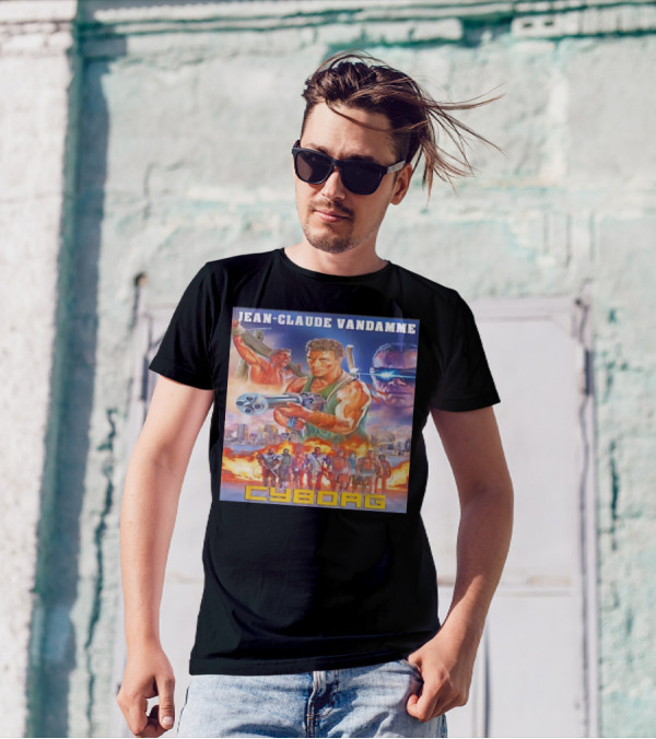 Jean Claude Van Damme Cyborg Movie Poster Action Sci-Fi Film T-Shirt