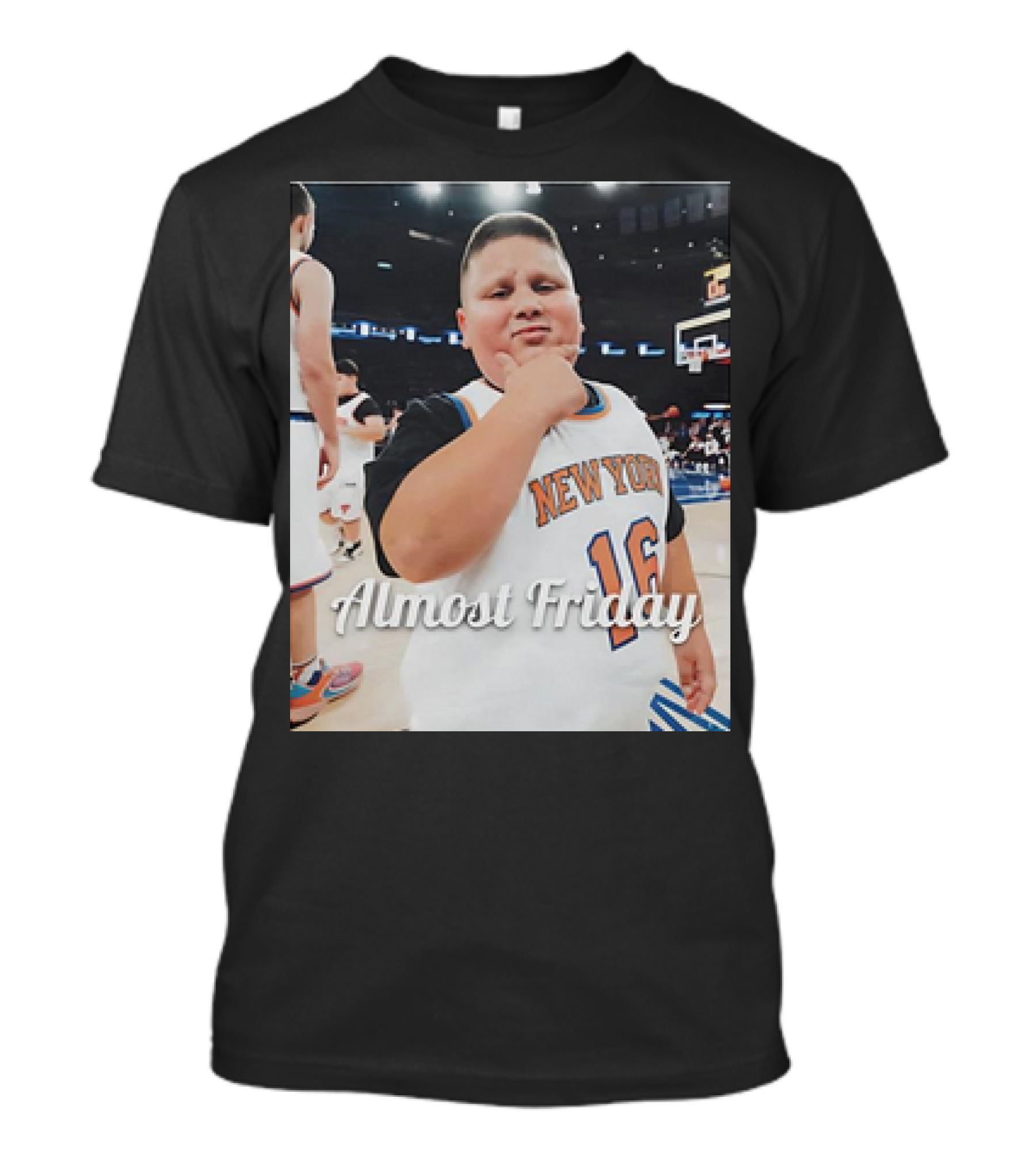New York Knicks Almost Friday Rizzler Mascot 16 T-Shirt