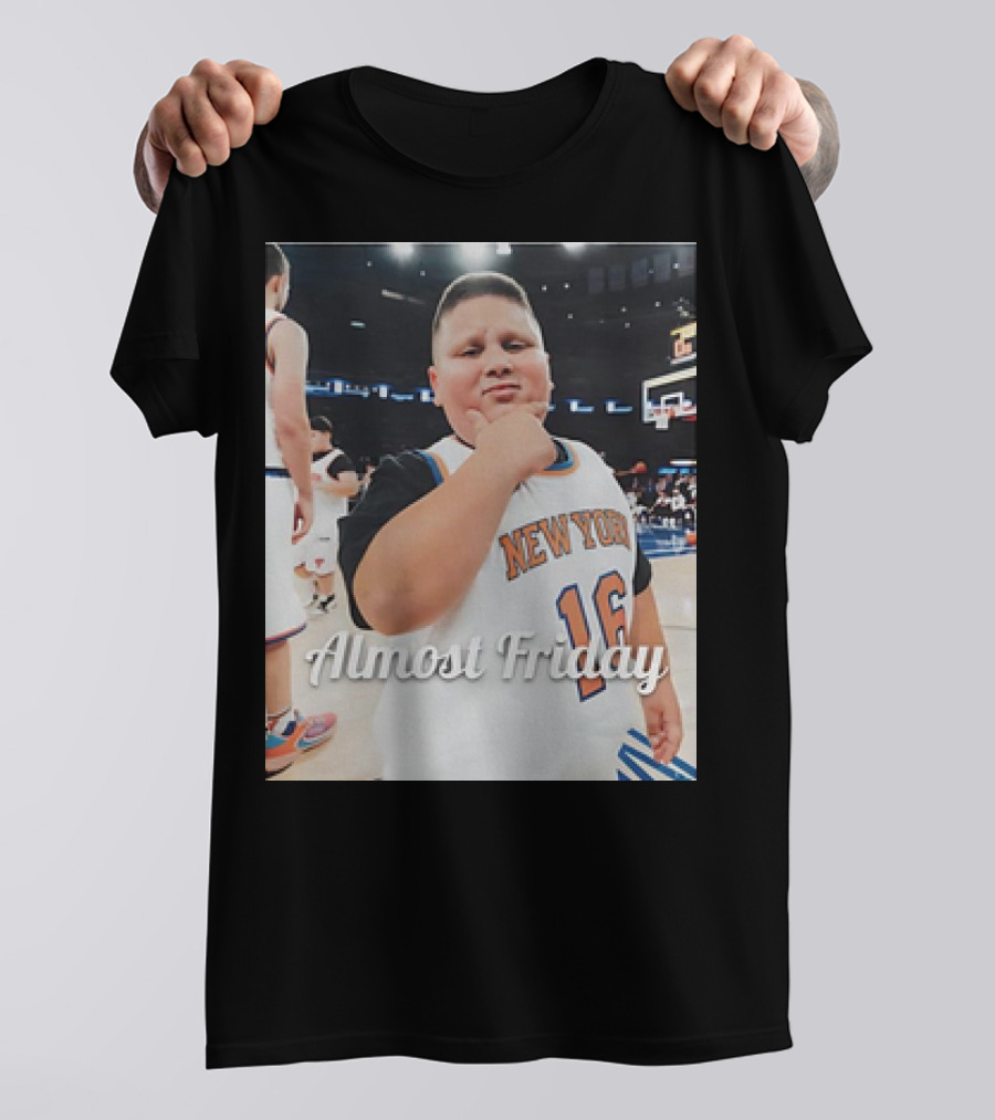 New York Knicks Almost Friday Rizzler Mascot 16 T-Shirt