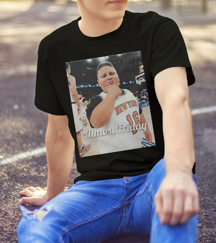 New York Knicks Almost Friday Rizzler Mascot 16 T-Shirt