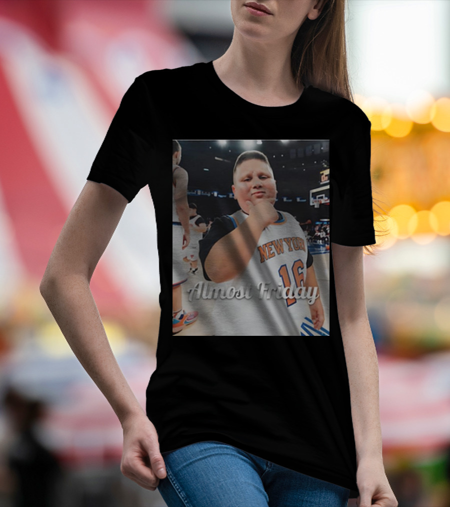 New York Knicks Almost Friday Rizzler Mascot 16 T-Shirt