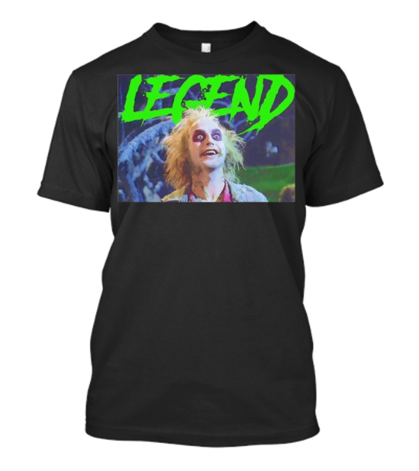 Showtime Beetlejuice Spooky Legend Retro Green Text T-Shirt