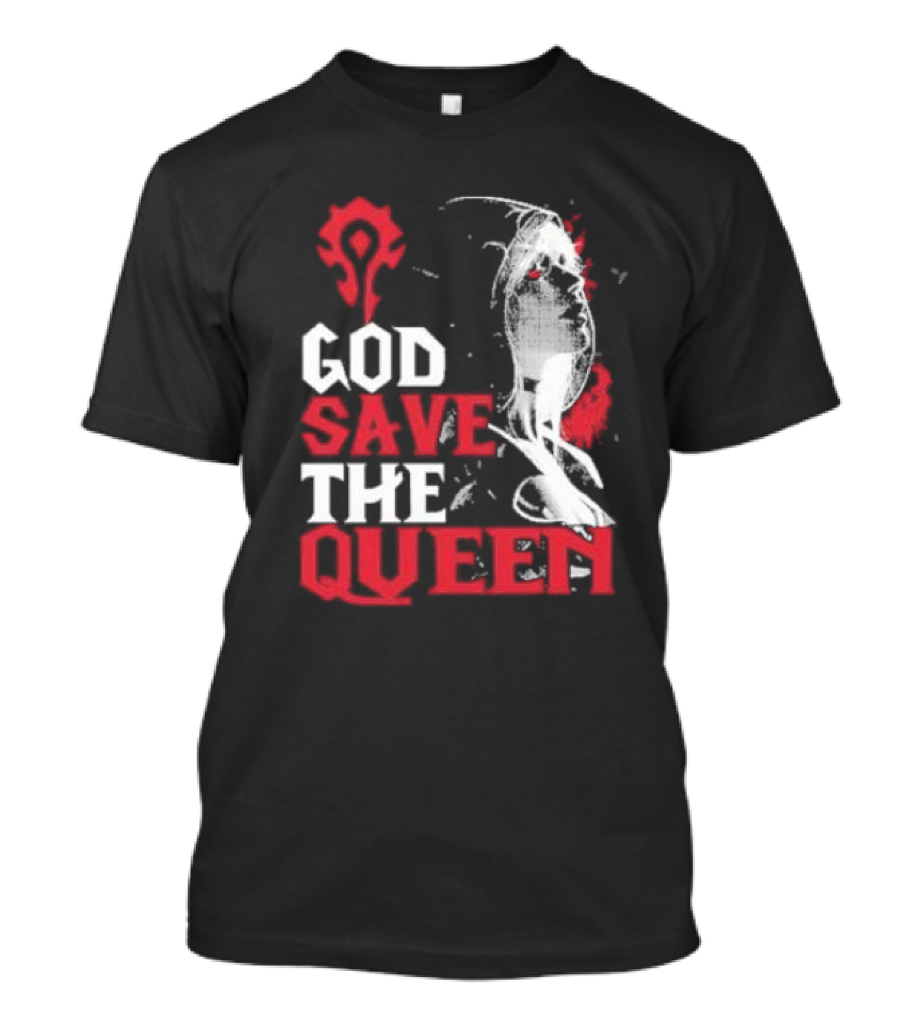 World Of Warcraft Horde Emblem God Save The Queen Sylvanas Windrunner T-Shirt