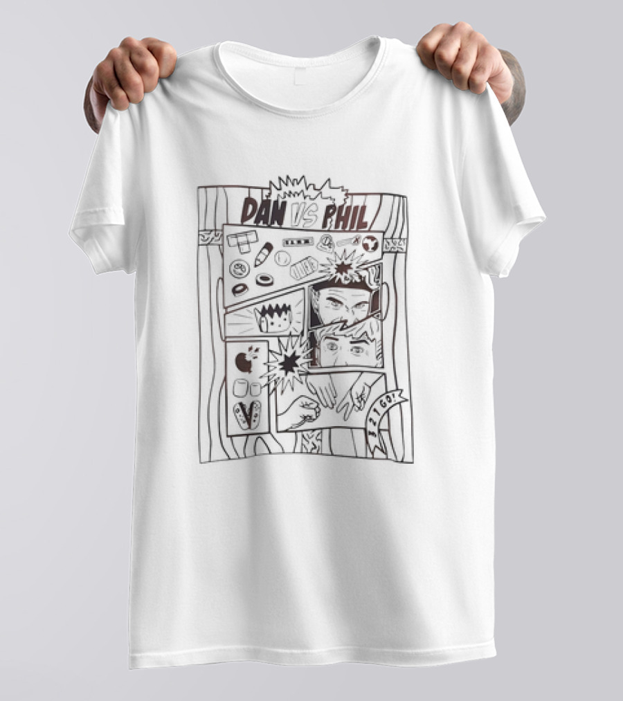 Dan Vs Phil Comic 1,600 T-Shirt