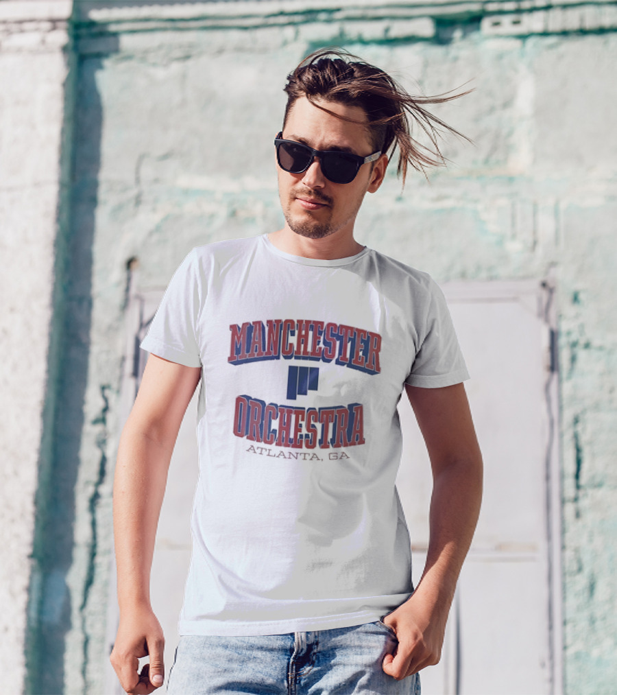 Manchester Orchestra Atlanta GA Blue T-Shirt