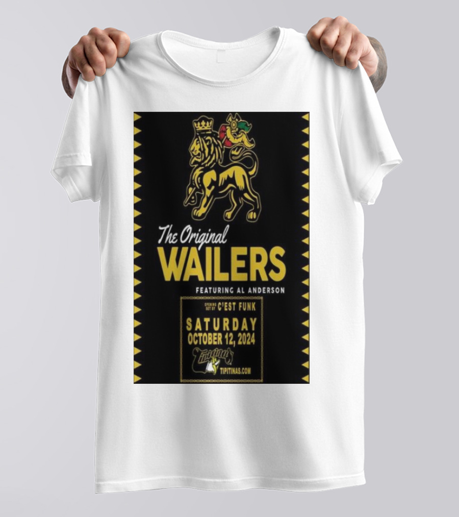 The Original Wailers Featuring Al Anderson Saturday October 12 2024 Tipitina’s New Orleans Opening C’est Funk T-Shirt