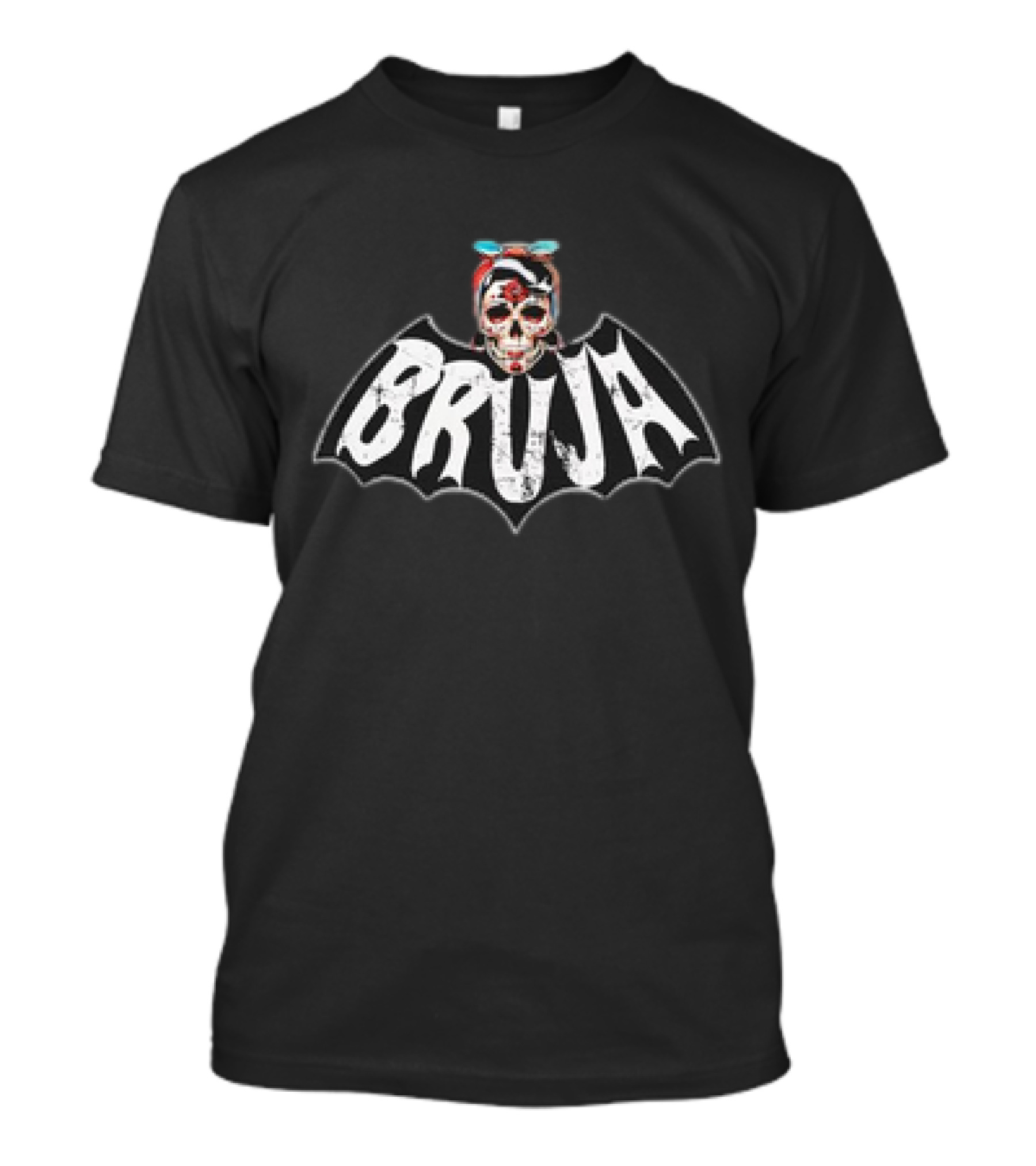 Bruja Vintage Bat Skull With Bow T-Shirt
