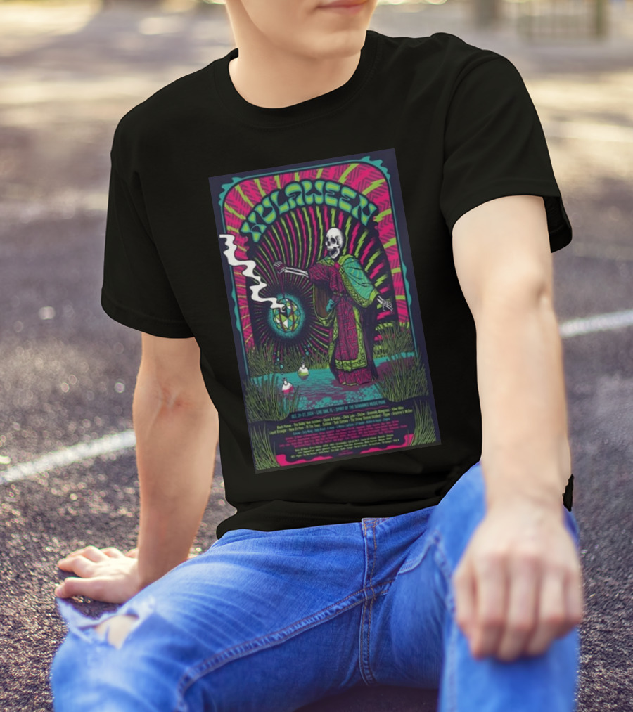 Hulaween Spirit Of Suwannee Park Live Oak, FL Oct 24-27 2024 Event Skeleton T-Shirt