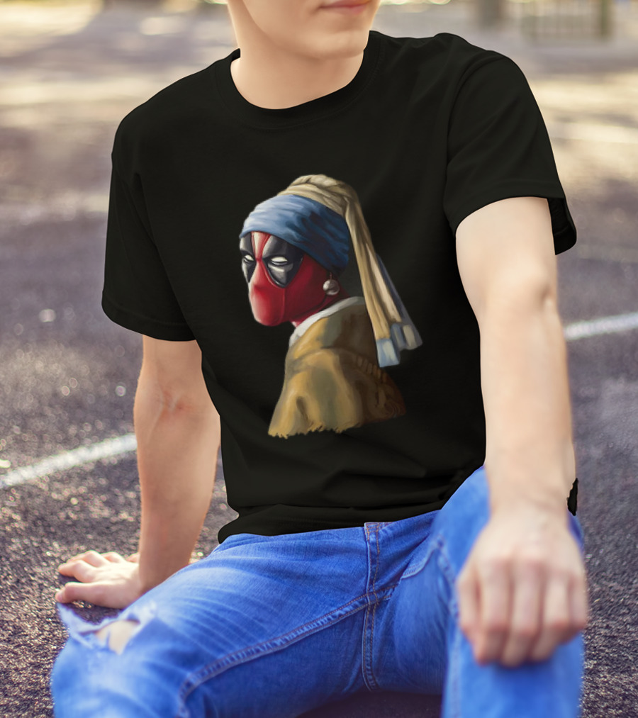 Deadpool With A Pearl Earring T-Shirt