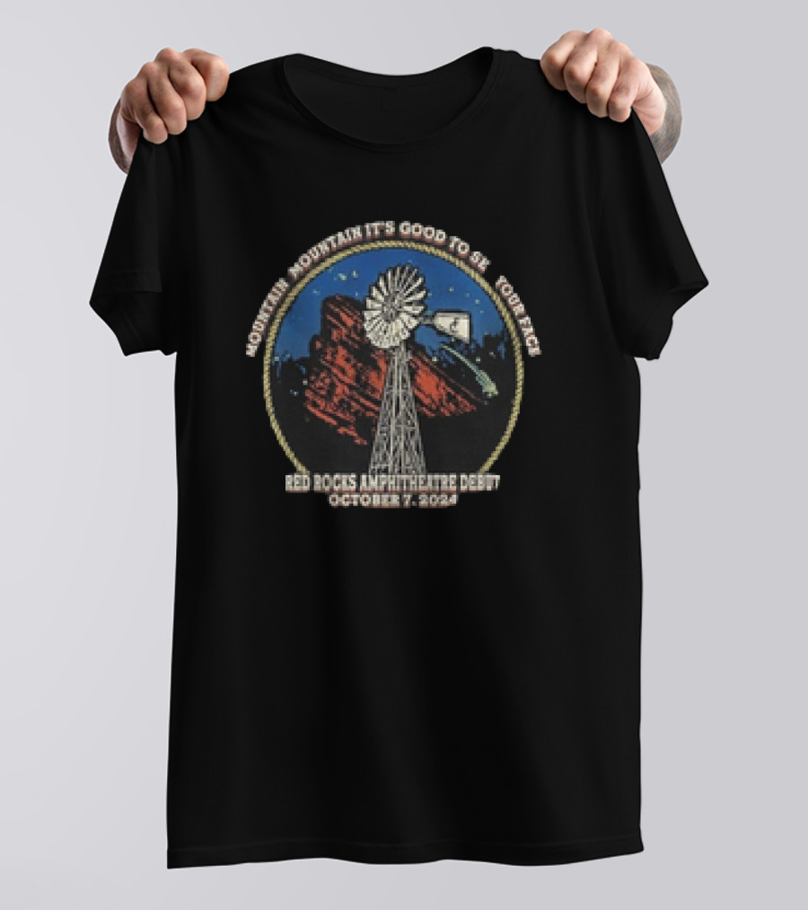 Mountain It's Good To See Your Face Red Rocks Amphitheatre Debut October 7 T-Shirt