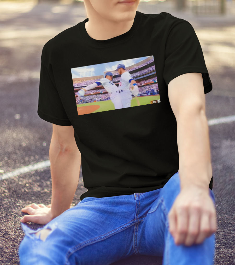 Kike Hernandez Gavin Lux Dodgers T-Shirt