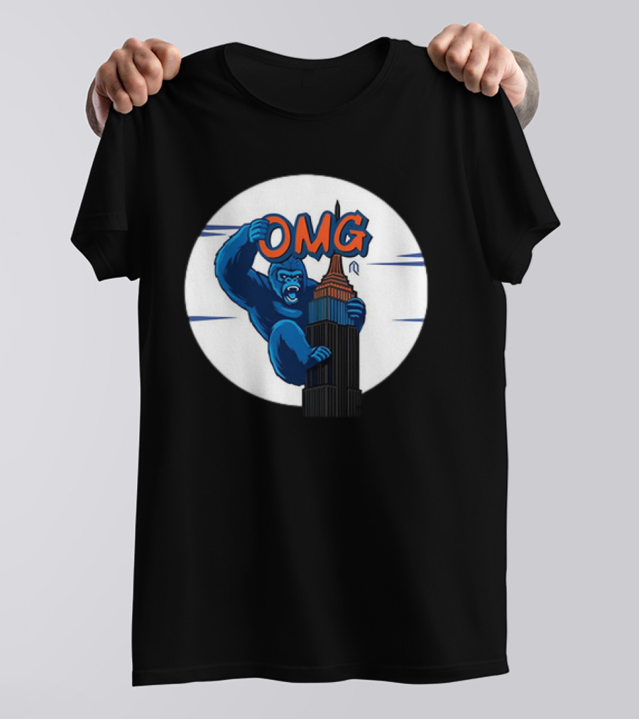 King Kong OMG Empire State Building New York Met T-Shirt