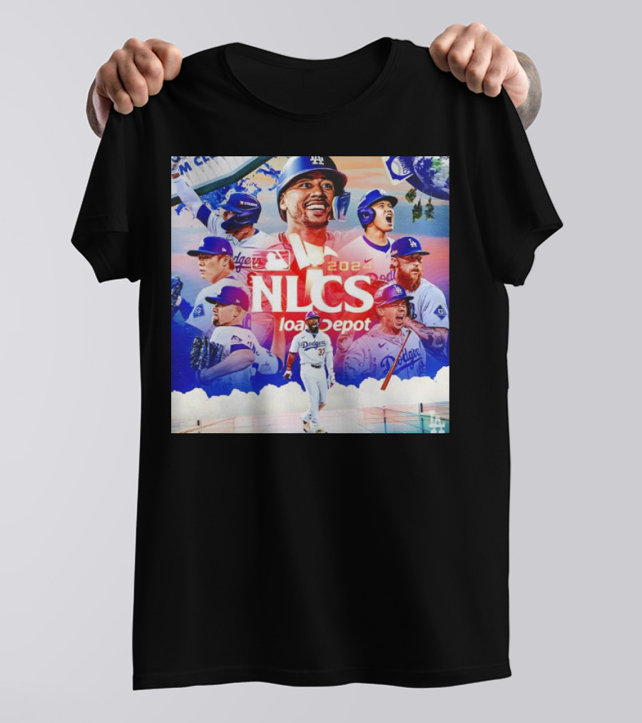Los Angeles Dodgers 2024 NLCS Champions Celebration Loan Depot T-Shirt