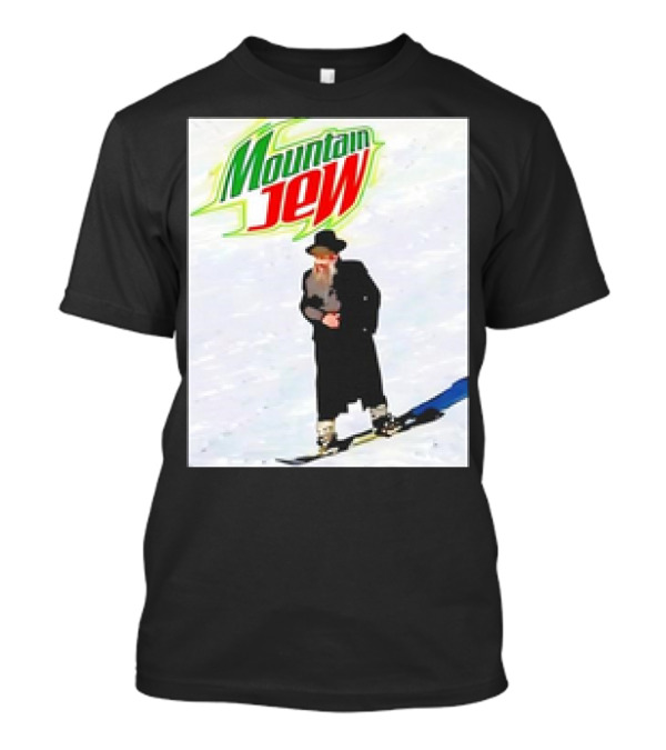 Mountain Jew Skiing Parody On Iconic Soda T-Shirt