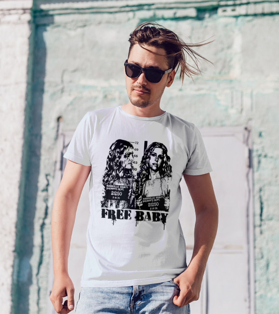 Free Baby Rugsville County Sheriff's Dept Mugshot 21250 T-Shirt