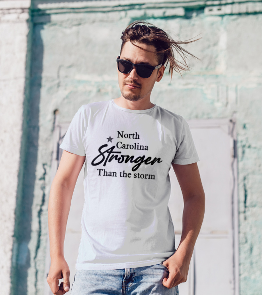 North Carolina Stronger Than The Storm Star T-Shirt