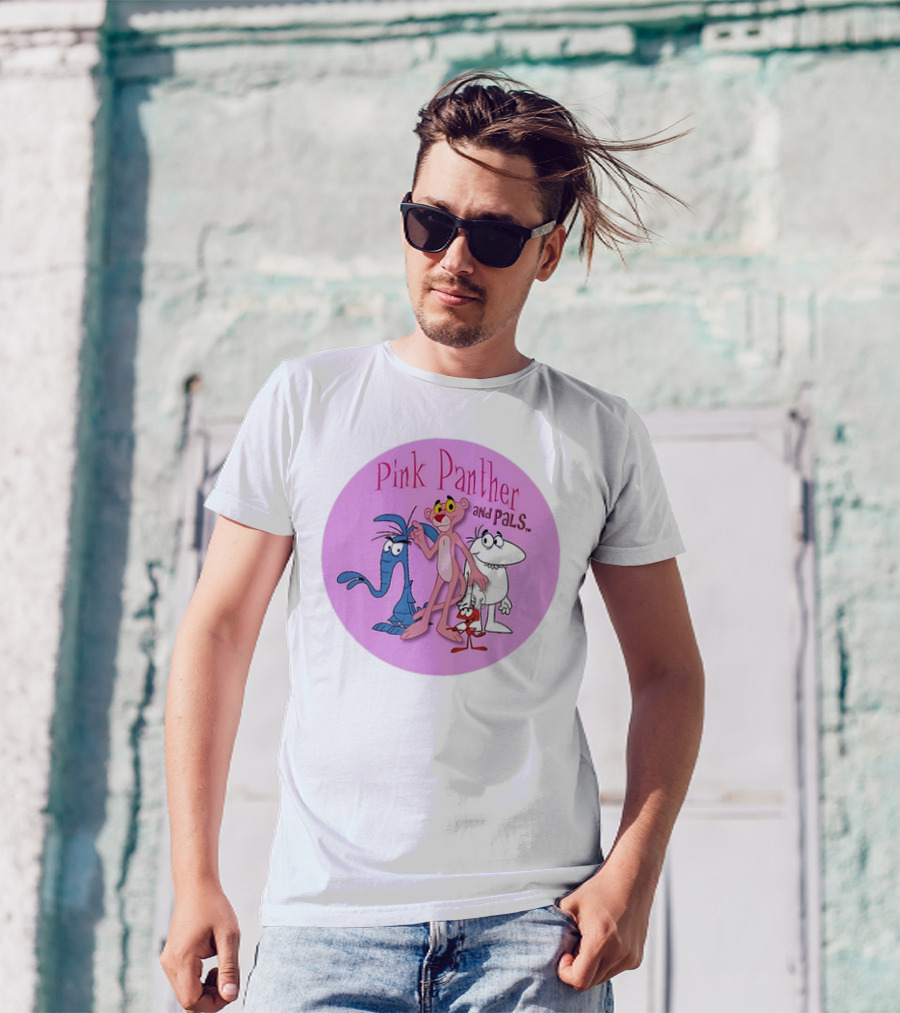 Pink Panther And Pals Circle Cartoons T-Shirt
