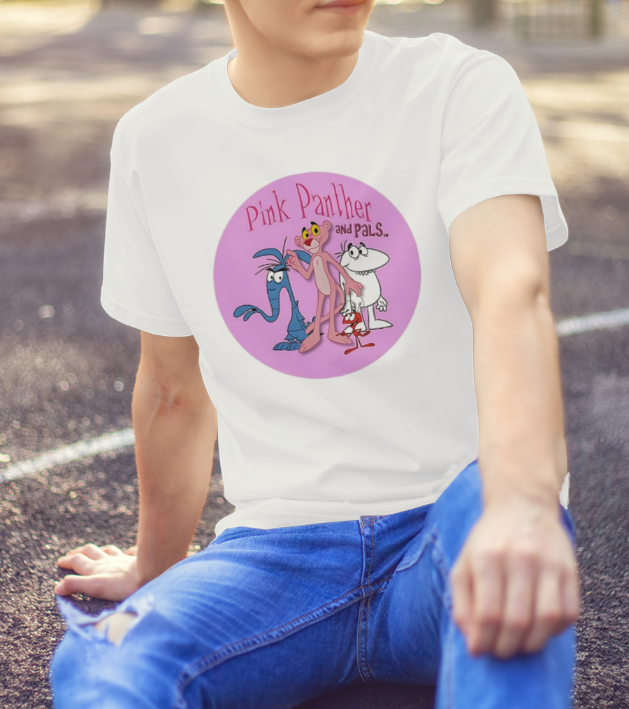 Pink Panther And Pals Circle Cartoons T-Shirt