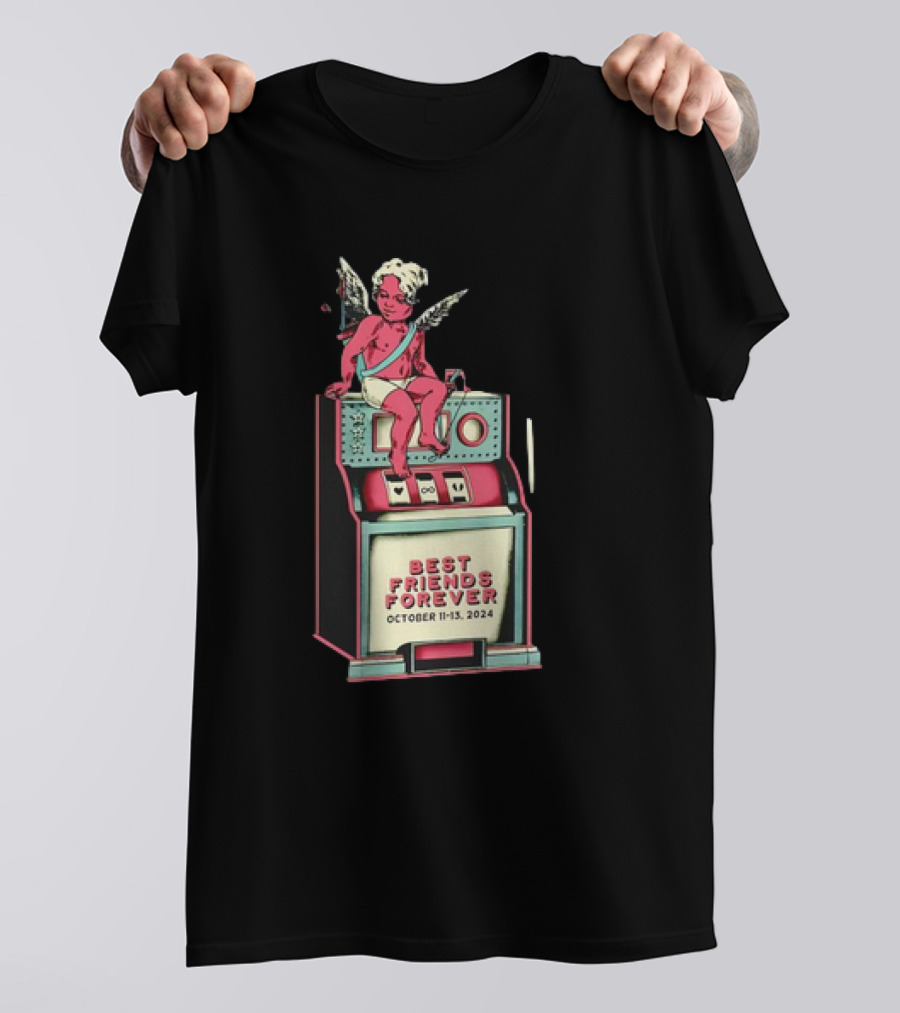 Best Friends Forever October 11-13 2024 Downtown Las Vegas Events Angel Slot Machine T-Shirt