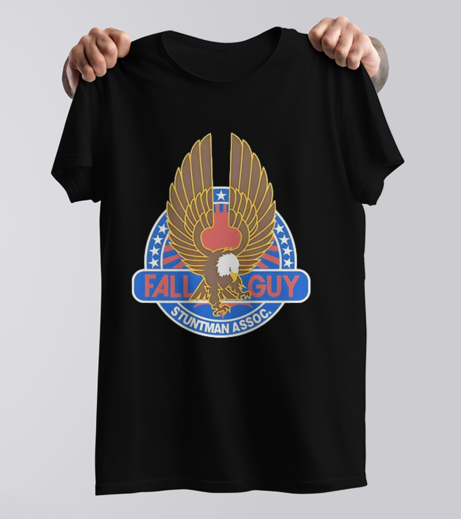 Fall Guy Stuntman Assoc Bald Eagle Emblem T-Shirt
