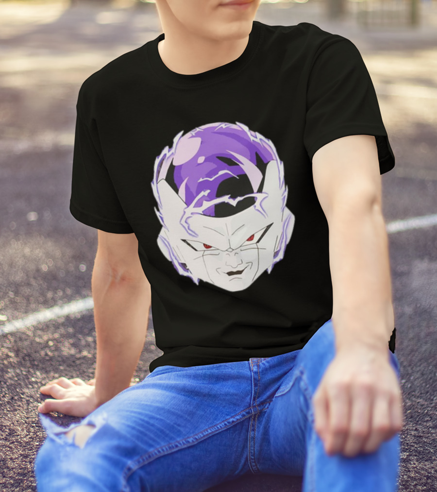 Frieza Dragon Ball Face With Purple Accents T-Shirt