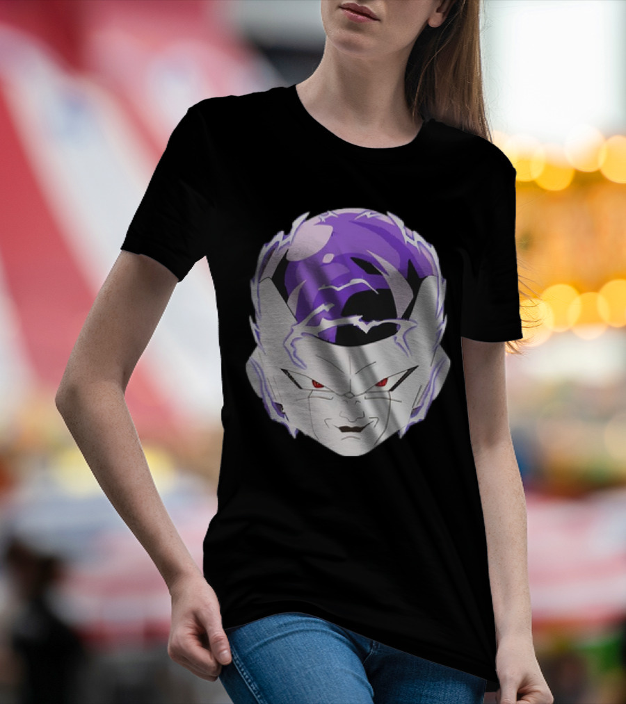 Frieza Dragon Ball Face With Purple Accents T-Shirt