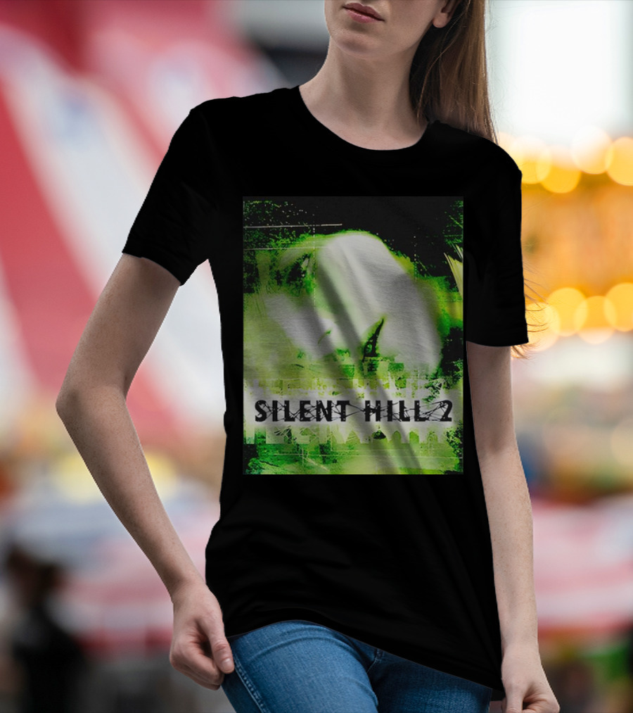 Silent Hill 2 PS2 Cover Green Face T-Shirt